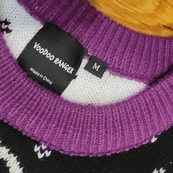 Voodoo Ranger Holiday Ugly Christmas Sweater Medium M Unisex Drinking Beer XMAS - Picture 5 of 5